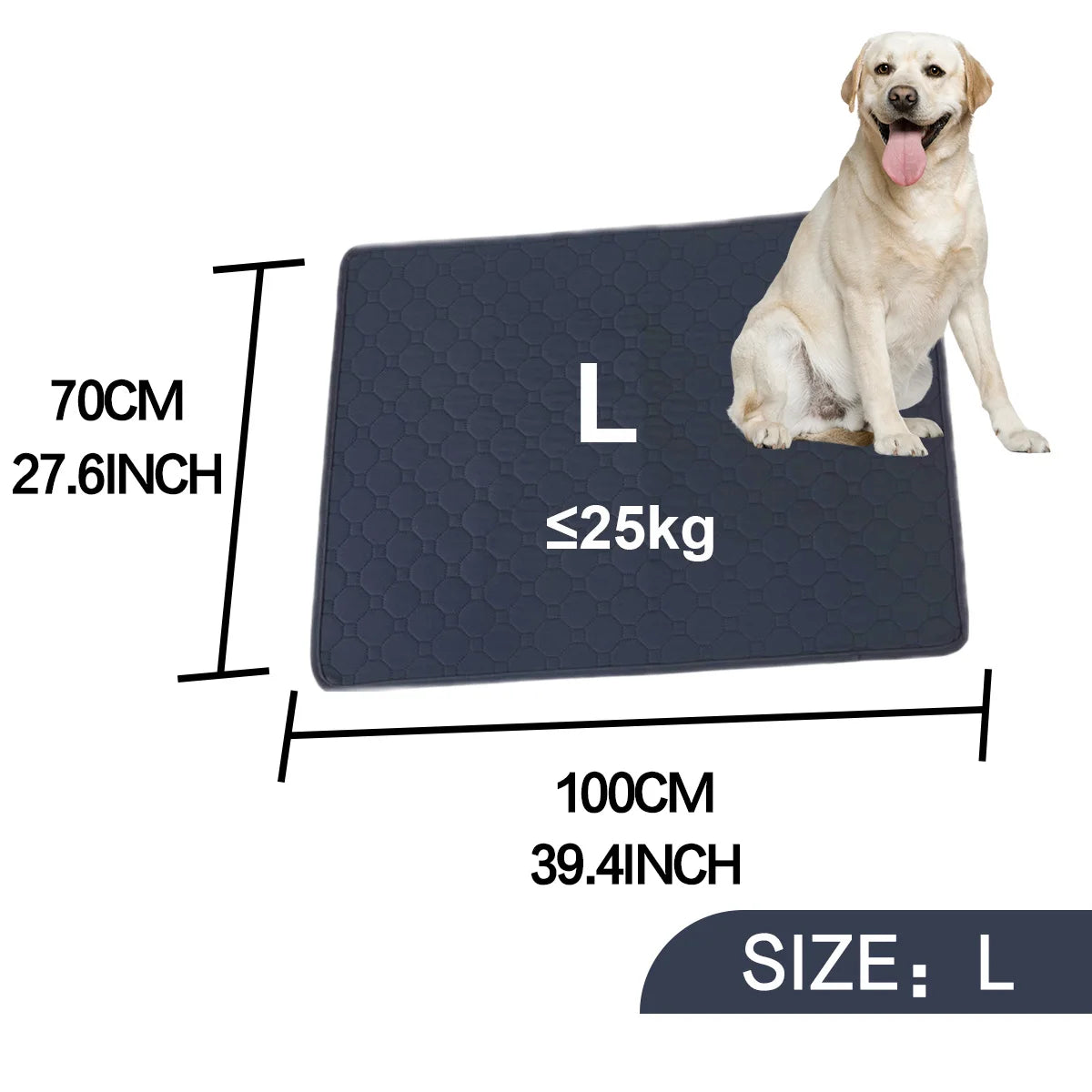Absorbent Dog Urine Pads Reusable Dogs Pee Mat Waterproof Dog Diaper Mat for Car Seat Cover Anti Slip Training Pet Accessories
