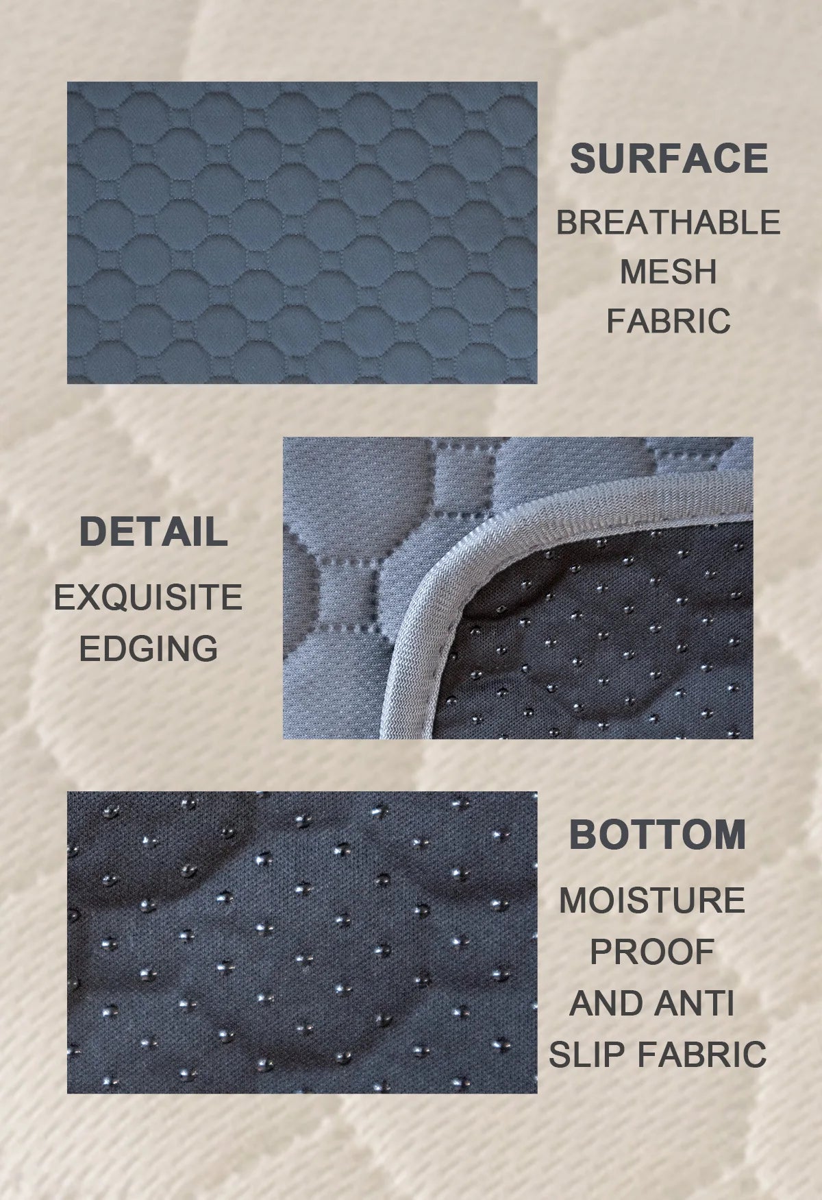Absorbent Dog Urine Pads Reusable Dogs Pee Mat Waterproof Dog Diaper Mat for Car Seat Cover Anti Slip Training Pet Accessories