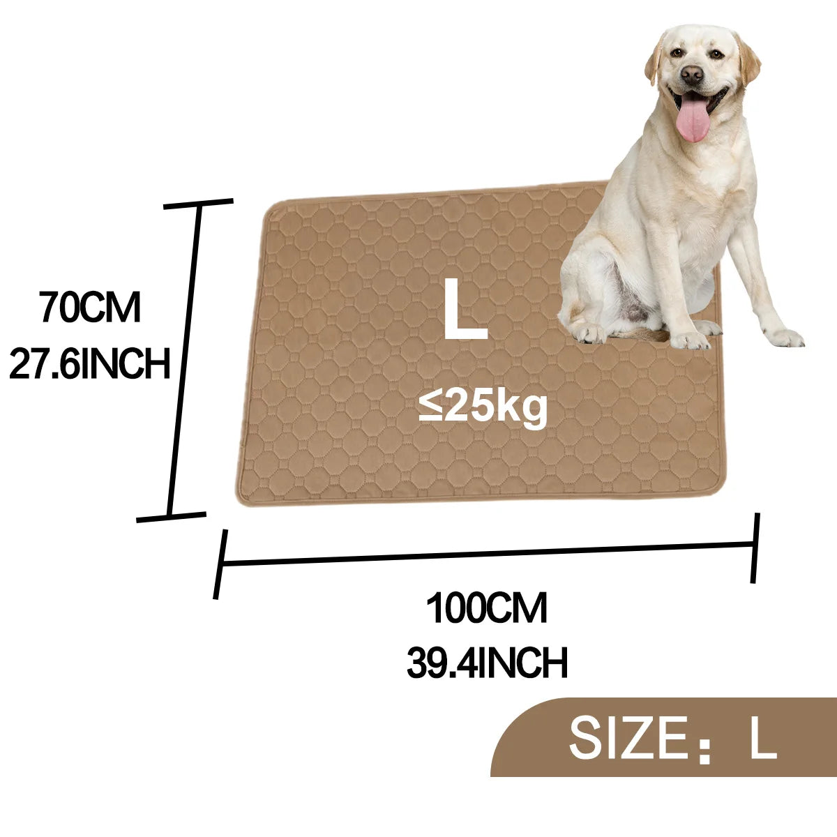 Absorbent Dog Urine Pads Reusable Dogs Pee Mat Waterproof Dog Diaper Mat for Car Seat Cover Anti Slip Training Pet Accessories
