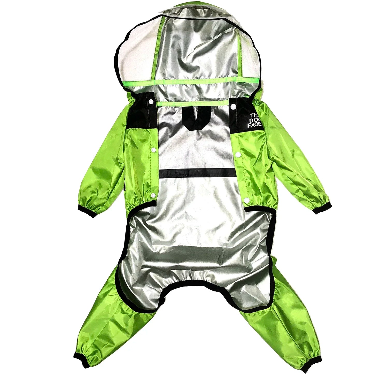 Pet Dog Raincoat Transparent Hooded Jumpsuit Dogs Waterproof Coat Water Resistant Clothes for Dogs Cats Jacket Pet Supplies