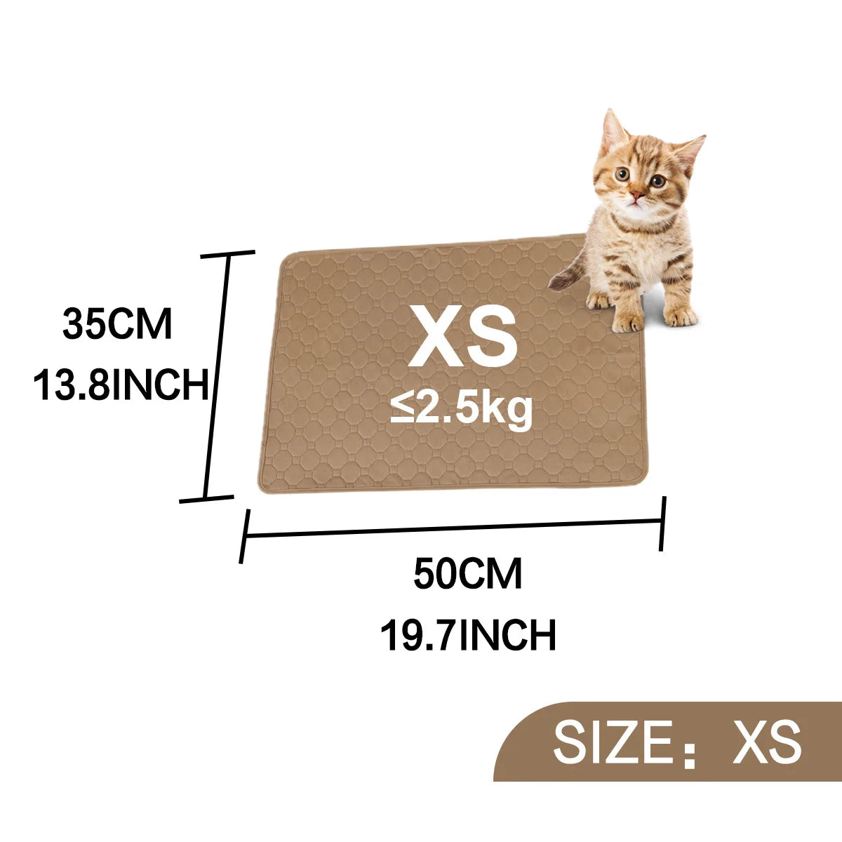 Absorbent Dog Urine Pads Reusable Dogs Pee Mat Waterproof Dog Diaper Mat for Car Seat Cover Anti Slip Training Pet Accessories