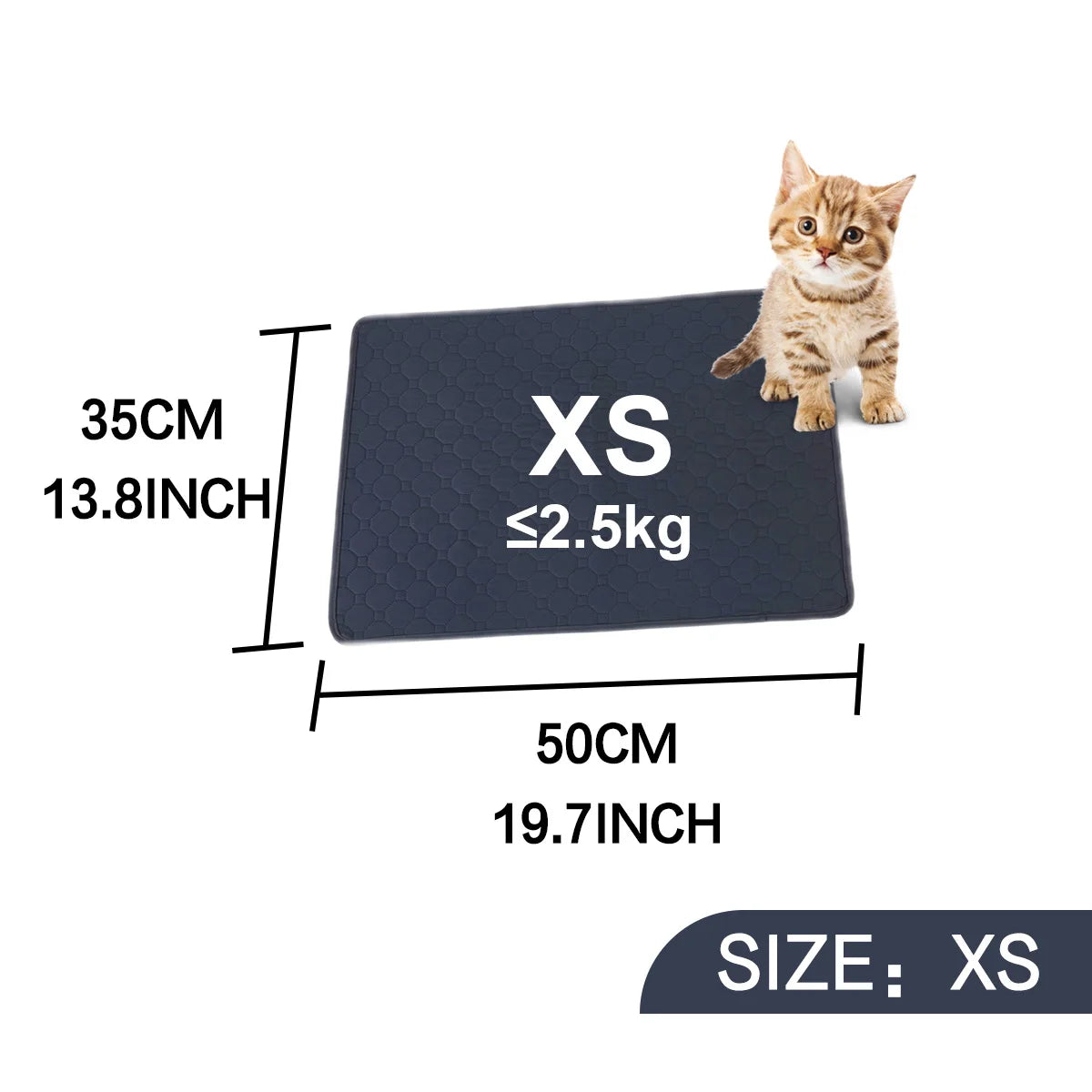 Absorbent Dog Urine Pads Reusable Dogs Pee Mat Waterproof Dog Diaper Mat for Car Seat Cover Anti Slip Training Pet Accessories