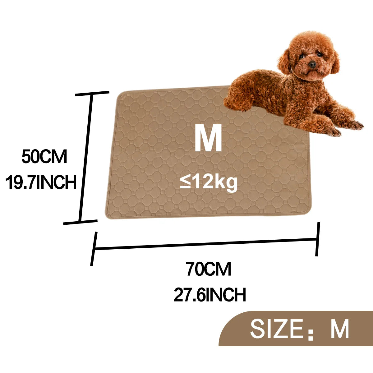 Absorbent Dog Urine Pads Reusable Dogs Pee Mat Waterproof Dog Diaper Mat for Car Seat Cover Anti Slip Training Pet Accessories
