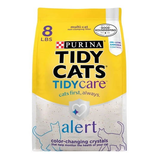 Purina  Tidy Care Alert Health Monitoring Cat Litter with Silica Crystals, 8 lb Box