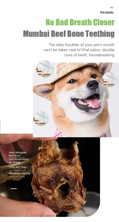 New Dog Snacks Food Tooth Cleaning Bones Low Temperature Baking Crispy Not Hurt Stomach Low Moisture High Protein Pet Snacks