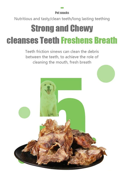 New Dog Snacks Food Tooth Cleaning Bones Low Temperature Baking Crispy Not Hurt Stomach Low Moisture High Protein Pet Snacks